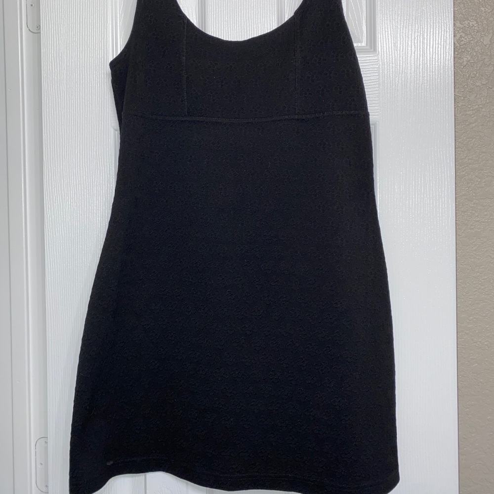 Currant black flowy dress